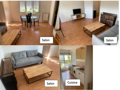 Colocation meublée T4, 75 m2 avec Balcon (1 Chambre dispo) 475€CC – Saint-Nazaire, Rue Julie Daubié