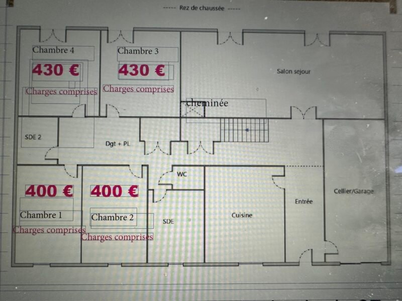Colocation 6 chambres à saint Marc sur Mer